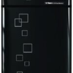 ثلاجة ديجيتال زجاجية ، لون اسود / FNT-MR580YGB