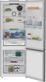 ⁦ثلاجة بيكو نوفرست كومبى ، 561 لتر ، 2 باب ، شاشة ديجيتال ، انفرتر ، ديسبينسر ، سيلفر ، B5RCNE565HXPE⁩ - الصورة ⁦3⁩