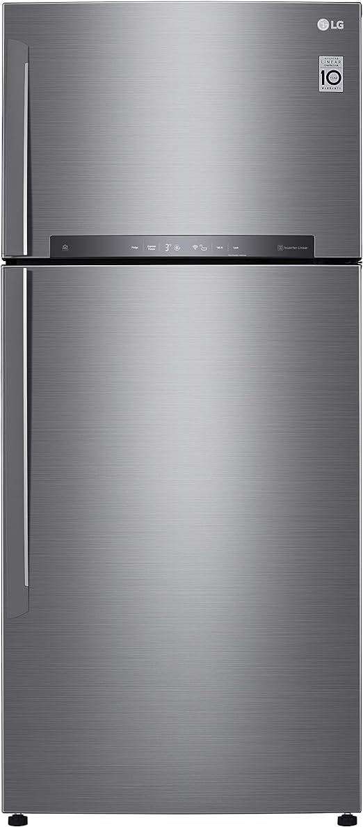 71i8PYsxEnL._AC_SX522_ ثلاجة بشاشة LED من ال جي، 18 قدم مكعب، موديل GN-H722HLHL، فضي - الصورة 1