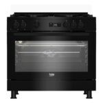 بوتاجاز بيكو 5 شعلات ستانلس ستيل مع مروحة طهي , اسود - GGR 15325 FX NB