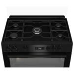 ⁦بوتاجاز بيكو 5 شعلات ستانلس ستيل مع مروحة طهي , اسود - GGR 15325 FX NB⁩ - الصورة ⁦3⁩