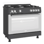 ⁦بوتاجاز بيكو 5 شعلات بوهيميان أنثراسايت مع مروحة طهي - GGR 15115DX NA⁩ - الصورة ⁦5⁩