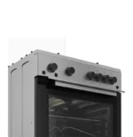 ⁦بوتاجاز بيكو 4 شعلات ستانلس ستيل مع مروحة طهي - FSHT61111GX⁩ - الصورة ⁦2⁩