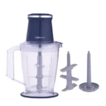 كبة بلاك اند وايت مع ملحق لتقشير الثوم، سعة 3 لتر، بقوة 800 وات، شفاف واسود - CHY729G