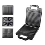 ⁦ساندوتش ميكر سوكاني 3 في 1، عدد 3 شرائح، 1400 وات، اسود - SK-BBQ-852⁩ - الصورة ⁦2⁩