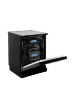 ⁦غسالة اطباق وايت بوينت 14 فرد 8 برنامج بشاشة ديجيتال وغسيل بالبخار باللون الاسود WPD148HDB⁩ - الصورة ⁦2⁩