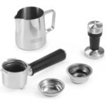 ⁦ماكينة قهوة اسبريسو ديلونجي ديديكا، بوعاء لرغوة الحليب ومدك البن، بيج - EC785.BG⁩ - الصورة ⁦3⁩