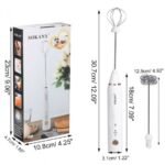 ⁦ماكينة صنع رغوة الحليب ومضرب بيض - قابل للشحن -  Sk-201A⁩ - الصورة ⁦3⁩