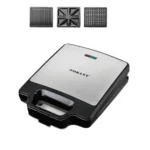 ساندوتش ميكر سوكاني 3 في 1، عدد 3 شرائح، 1400 وات، اسود - SK-BBQ-852