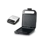 ساندوتش ميكر سوكاني، 1 لوح، 1400 وات، فضي واسود - SK-851