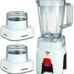 خلاط كهربائي بلاك ستون 500 وات 1.75 لتر 2 مطحنة BR-500 - ابيض