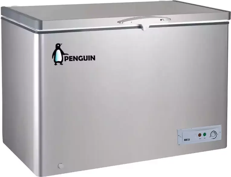 1 (10) ديب فريزر بنجوين أفقي، 330 لتر، ديفروست، فضي، ES390 - الصورة 1