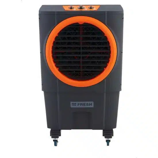 fresh_air_cooler_60_liters_dark_grey_and_orange_-_fa-m60_1_ مبرد هواء فريش، 60 لتر، رمادي غامق وبرتقالي - FA-M60 - الصورة 1