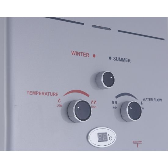 ⁦سخان مياه غاز فريش ، 10 لتر، فضي- Pro 10L Silver⁩ - الصورة ⁦2⁩