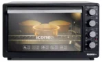 ⁦فرن كهربا ايكون، 50 لتر، بشواية، 2000 وات، أسود، ICO50CRL-B-ST⁩ - الصورة ⁦2⁩