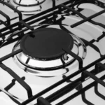 ⁦بوتاجاز ستانلس ستيل كامل فيرست كوك، 5 شعلة، اشعال ذاتي، 80×60 سم - فضي اسود⁩ - الصورة ⁦2⁩