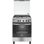 بوتاجاز غاز زانوسي ستيل ماكس، 4 شعلات، اسود وفضي - ZCG623A6XA