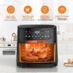 ⁦اير فراير بلاك اند وايت، سعة 8.5 لتر، 1800 وات، رمادي - AF-085SD⁩ - الصورة ⁦2⁩