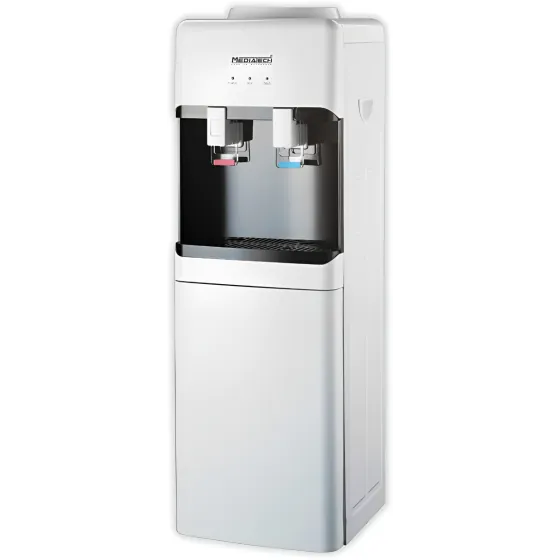 mt-wd2526blackwhite مبرد مياه بكابينة ميديا تك بارد وساخن، ابيض واسود - MT-WD2526 - الصورة 1