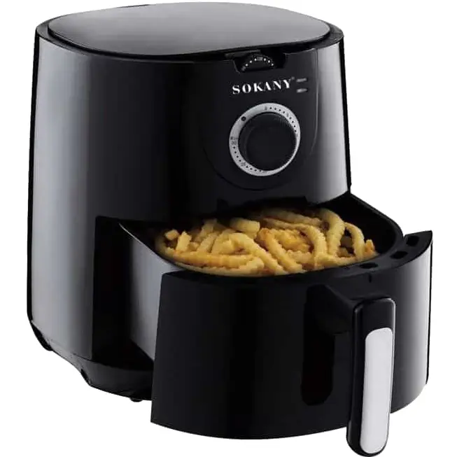 mzaf002_myqwm5fj2whnfhem قلاية هوائية سوكاني، 1500 وات، 5 لتر، AF-002 - اسود - الصورة 1