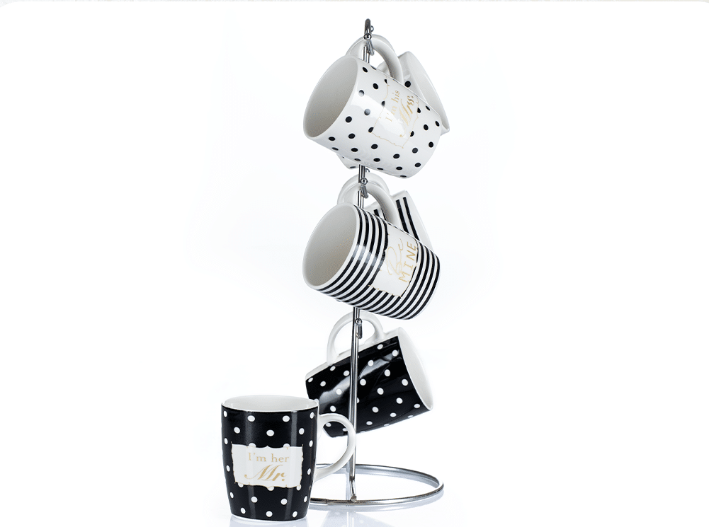 1027-1 (1) مج كافية استاند مينا 6 قطع - الصورة 1