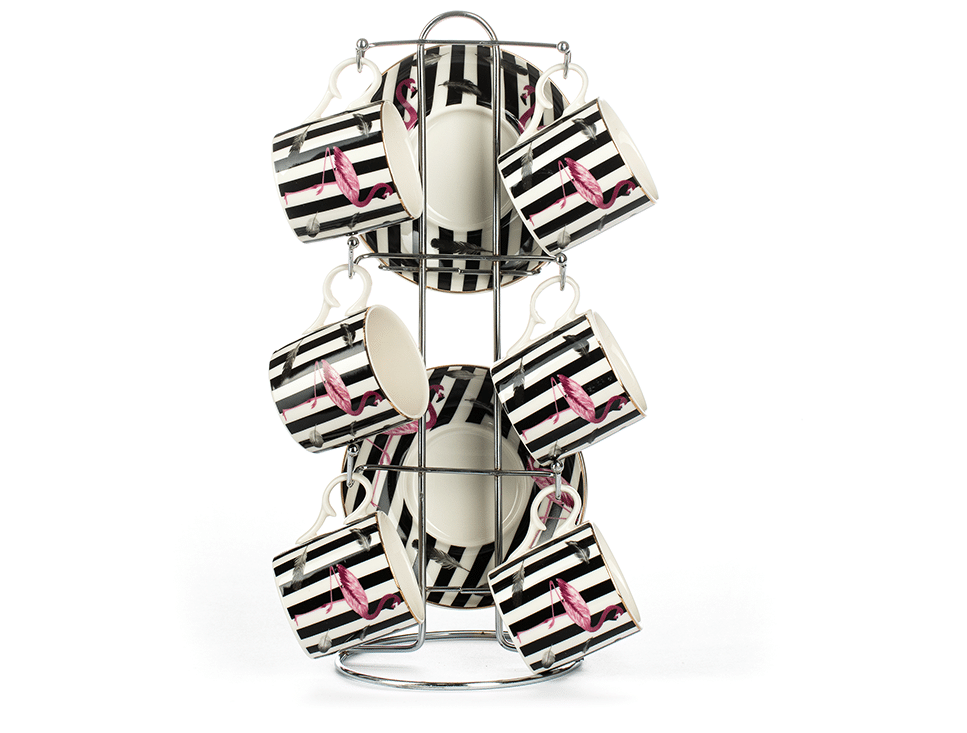 3002B-2 (1) طقم قهوة استاند نيو دورا - الصورة 1