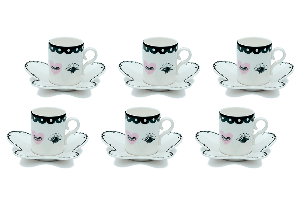 3018-2 (1) طقم قهوة بتر فلاي - الصورة 1