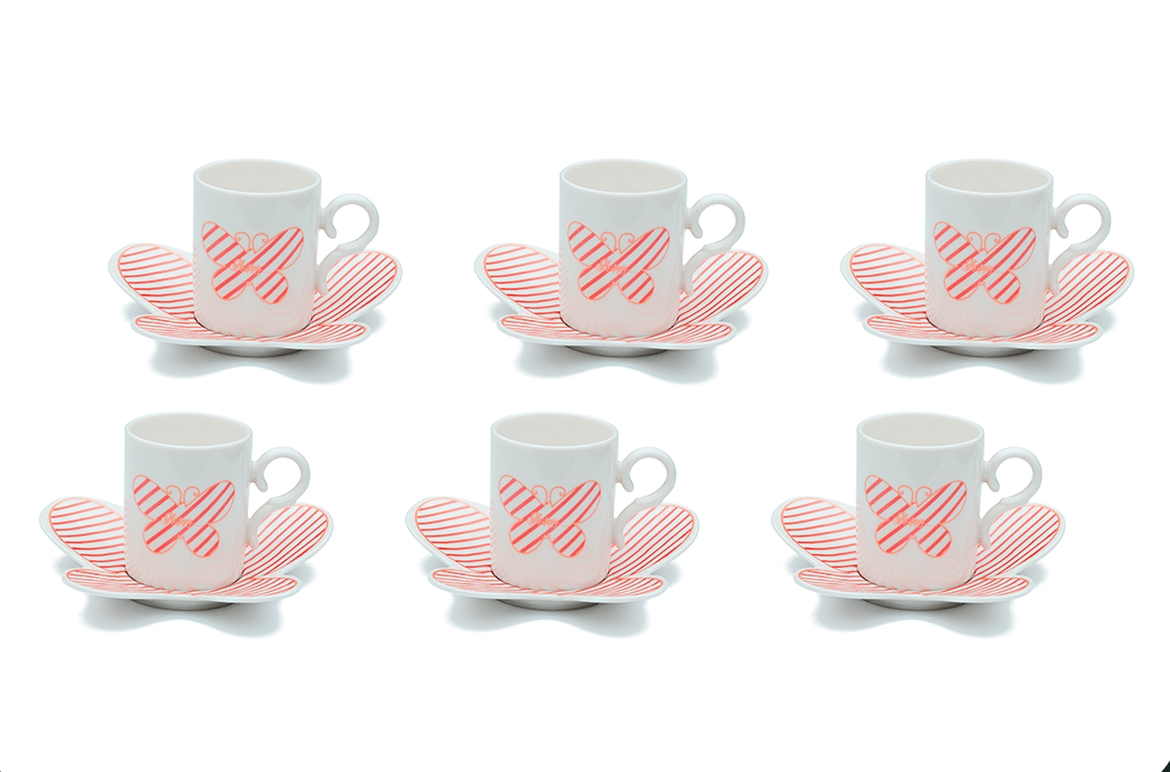 3018-3 (1) طقم قهوة بتر فلاي - الصورة 1