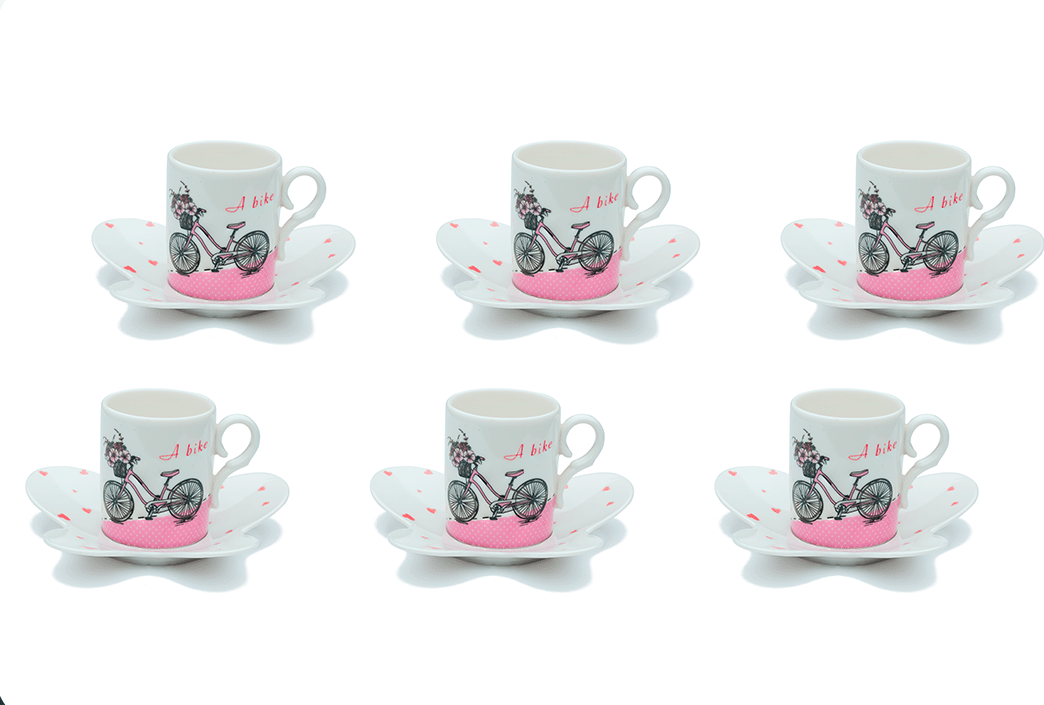 3018-4 (1) طقم قهوة بتر فلاي - الصورة 1