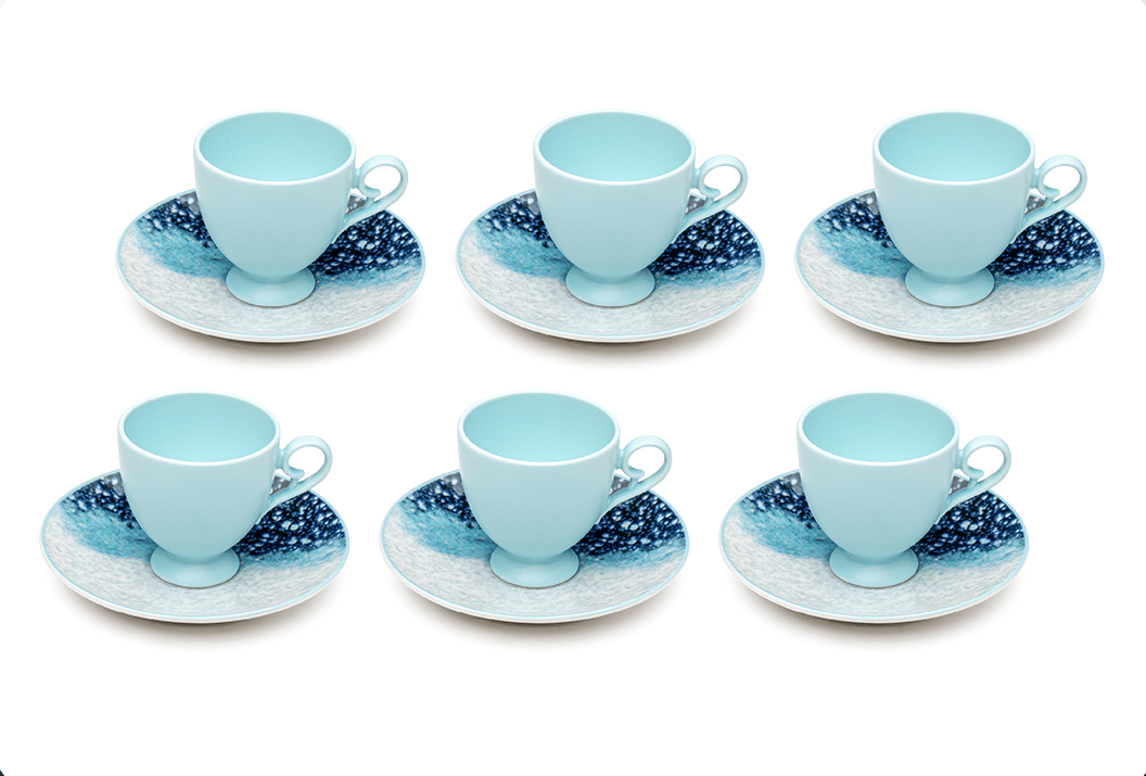 3034 -1 (2) طقم قهوة فيوليت - الصورة 1