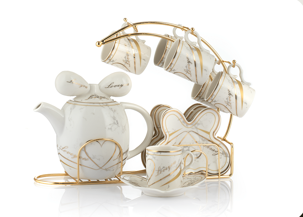 4009-3 (1) طقم باتر فلاي دهبي 14 ق - الصورة 1