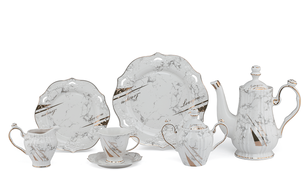 9023#1 طقم شاي 24 ق ست الحسن - الصورة 1