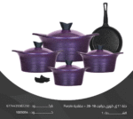 ⁦حلة 11ق موديل كورى جرانيت 18-28 + مقلاية بوناسيرا⁩ - الصورة ⁦4⁩