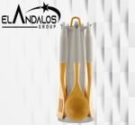 ⁦طقم توزيع خشب بيد سيليكون + حامل⁩ - الصورة ⁦3⁩