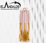 ⁦طقم توزيع خشب بيد سيليكون + حامل⁩ - الصورة ⁦2⁩