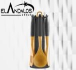 طقم توزيع خشب بيد سيليكون + حامل