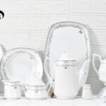 طقم عشاء بورسلين – 62 قطعة – الأندلس