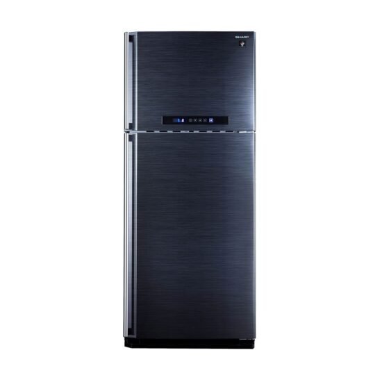 ثلاجة شارب ديجيتال بلازما نوفروست 450 لتر اسود SJ-PC58A(BK)