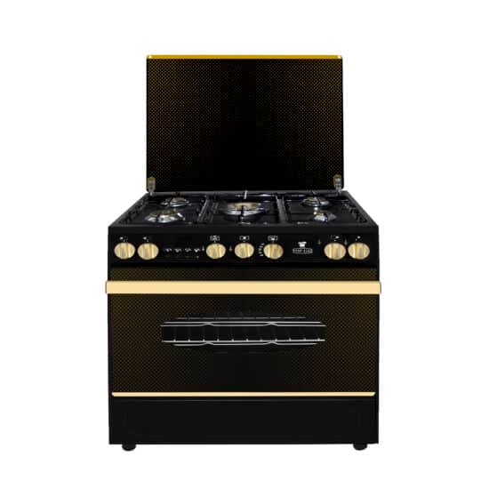 بوتاجاز توب جاز بروفيشنال اسود 90×60 /Gas Cooker Top Gas professional Black 60 X90