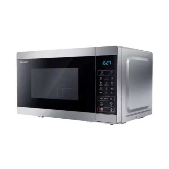 ميكرويف شارب بشواية، 25 لتر، فضي - R-250MGR-SL2