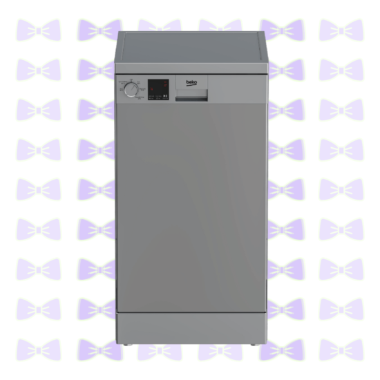 غسالة اطباق 5 برنامج 10 فرد 45 سم فضى - نصف حمل- التحكم في وقت التشغيل - شاشة - LED DVS05020S 8690842512186