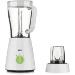 خلاط براون بملحقات، 1.5 لتر، 500 وات، ابيض - JB0115WH