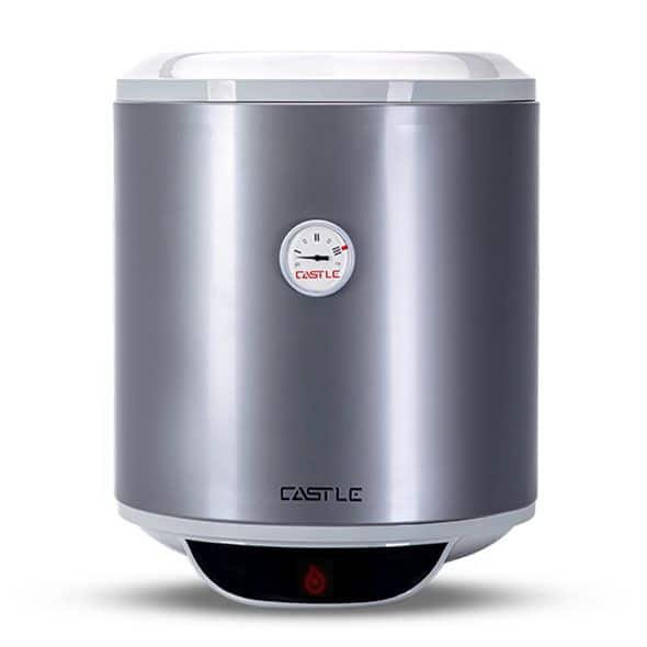 castle-water-heater-40-liters-silver_1 سخان مياه كهربائي، 40 لتر، WH1040/S - فضي - الصورة 1