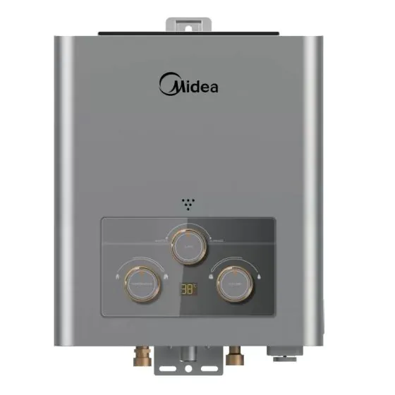 midea-gas-water-heater-6-liter-gas-tank-mgwh06-12mzleg-s سخان غاز ديجيتال ميديا، 6 لتر، رمادي - MGWH06-12MZLEG-S - الصورة 1