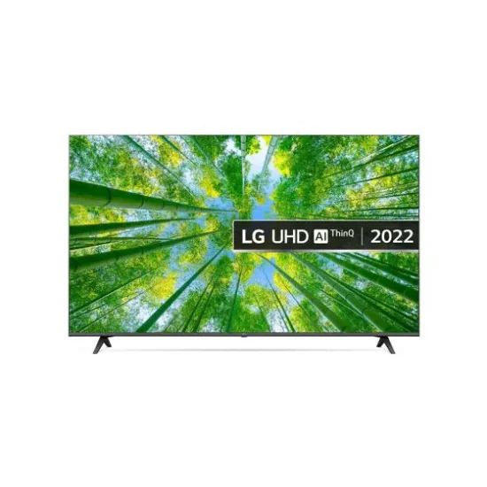شاشة تلفزيون سمارت ال جي 55 بوصة LED، دقة 4K UHD بريسفير داخلي - 55UQ80006LD