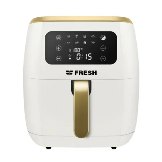 اير فراير ديجيتال فريش، 7 لتر، 1800 وات، ابيض وذهبي - FAF-D1800W