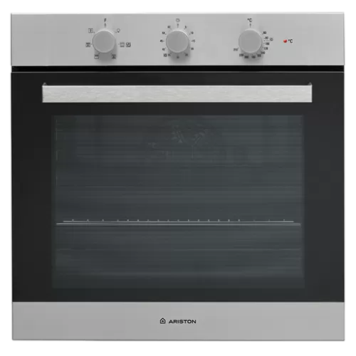 ariston-built-in-electric-oven-60-cm-66-liter-with-electric-grill-stainless-steel-fa3-530-h-ix-a أريستون فرن كهرباء بلت إن 66 لتر 60 سم بالشواية الكهربائية ستانلس ستيل FA3 530 H IX A - الصورة 1