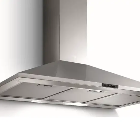 شفاط توربو إير الهرمي المدمج، 90 سم، فضي - CERTOSA IXF 90 SS PB LX