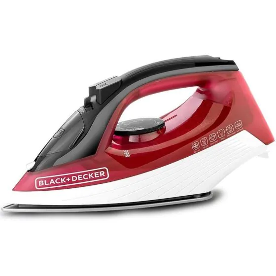 item_xxl_22111396_29373255 مكواه بخار بلاك اند ديكر، 1600 واط، احمر - X1550 - الصورة 1