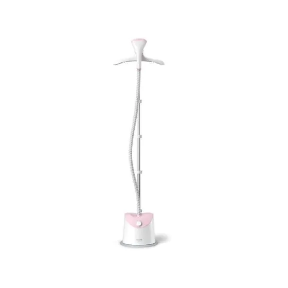 philips_gc48449_stand مكواة بخار فيليبس، 1800 وات، ابيض ووردي - GC484/49 - الصورة 1